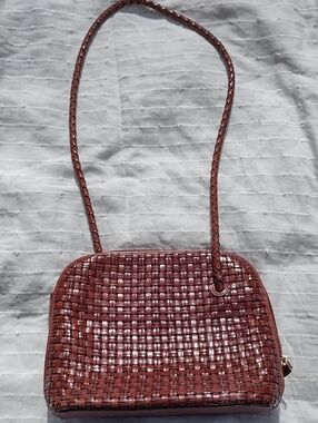 Vintage Woven Leather Purse